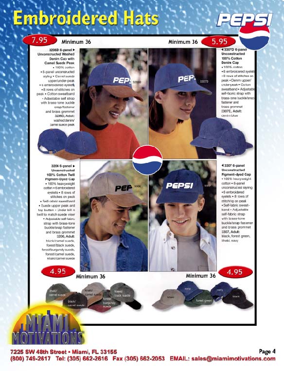 Embroidered Caps